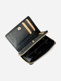 Lavor 1-6081 Μικρό Δερμάτινο Γυναικείο Πορτοφόλι με RFID Μαύρο