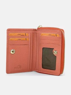 Lavor 1-6081 Μικρό Δερμάτινο Γυναικείο Πορτοφόλι με RFID Ρόζ