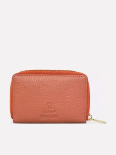 Lavor 1-6081 Μικρό Δερμάτινο Γυναικείο Πορτοφόλι με RFID Ρόζ