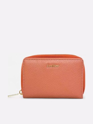 Lavor 1-6081 Μικρό Δερμάτινο Γυναικείο Πορτοφόλι με RFID Ρόζ
