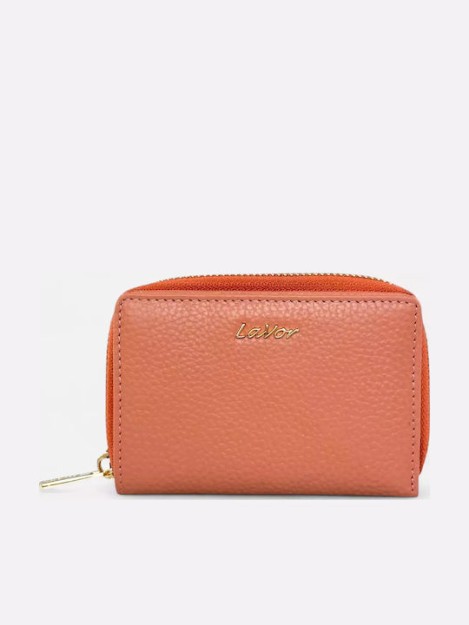 Lavor 1-6081 Μικρό Δερμάτινο Γυναικείο Πορτοφόλι με RFID Ρόζ