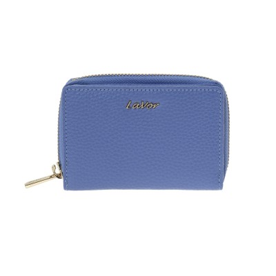 Lavor 1-6081 Μικρό Δερμάτινο Γυναικείο Πορτοφόλι με RFID Γαλάζιο