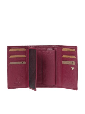 Lavor 1-6096 Μεγάλο Δερμάτινο Γυναικείο Πορτοφόλι με RFID Κόκκινο