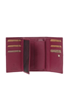 Lavor 1-6096 Μεγάλο Δερμάτινο Γυναικείο Πορτοφόλι με RFID Κόκκινο