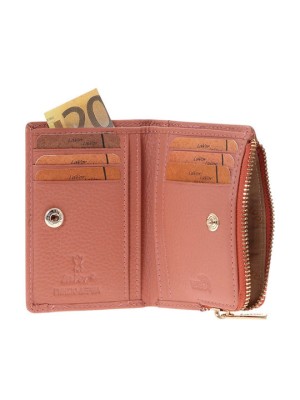 Lavor 1-6097 Δερμάτινο Γυναικείο Πορτοφόλι με RFID Ροζ