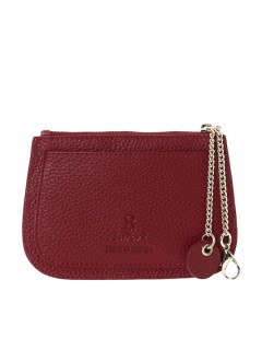 Lavor 1-6069 Μικρό Δερμάτινο Γυναικείο Πορτοφόλι Καρτών με RFID Κόκκινο