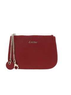 Lavor 1-6069 Μικρό Δερμάτινο Γυναικείο Πορτοφόλι Καρτών με RFID Κόκκινο