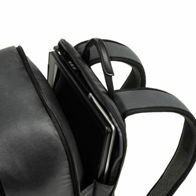 Polo Matrix Υφασμάτινο Σακίδιο Πλάτης Αδιάβροχο με Θύρα USB Μαύρο 20lt 9-02-032-2000