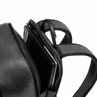 Polo Matrix Υφασμάτινο Σακίδιο Πλάτης Αδιάβροχο με Θύρα USB Μαύρο 20lt 9-02-032-2000