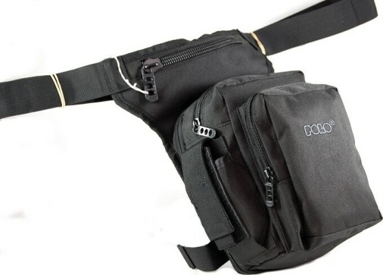 Polo Side Gun Τσαντάκι Μέσης/Μηρού Αναβάτη Μαύρο 9-08-105-2000