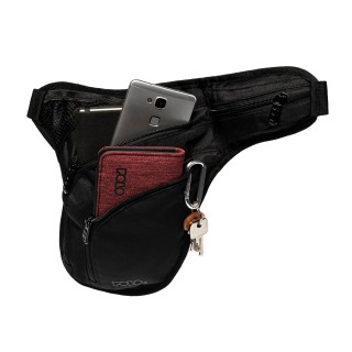 Polo Pitt Τσαντάκι Μέσης/Μηρού Μαύρο 9-08-102-2000