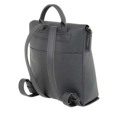 Polo Δερμάτινη Γυναικεία Τσάντα Πλάτης Navy Μπλε 9-07-062-5100