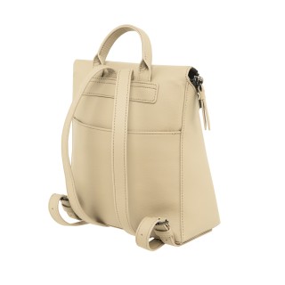 Polo Δερμάτινη Γυναικεία Τσάντα Πλάτης Μπεζ 9-07-062-7402