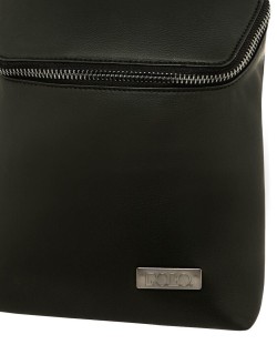 Polo Δερμάτινη Γυναικεία Τσάντα Πλάτης Μαύρη 9-07-062-2001