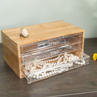 ΚΟΣΜΗΜΑΤΟΘΗΚΗ BAMBOO 24.5x11x14cm ΜΕ 3 ΣΥΡΤΑΡΑΚΙΑ