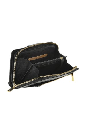 Lavor 1-6002 Μεγάλο Δερμάτινο Γυναικείο Πορτοφόλι Μαύρο