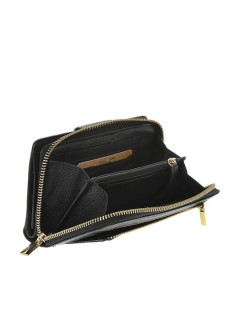 Lavor 1-6002 Μεγάλο Δερμάτινο Γυναικείο Πορτοφόλι Μαύρο