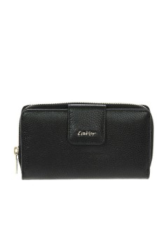 Lavor 1-6002 Μεγάλο Δερμάτινο Γυναικείο Πορτοφόλι Μαύρο