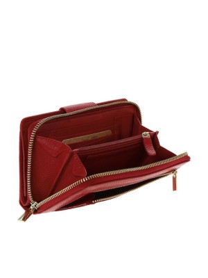 Lavor 1-6002 Μεγάλο Δερμάτινο Γυναικείο Πορτοφόλι Κόκκινο