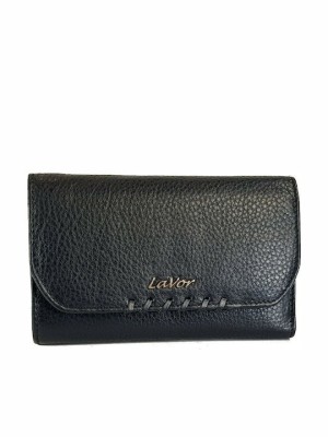 Lavor 1-5987 Μικρό Δερμάτινο Γυναικείο Πορτοφόλι με RFID Μαύρο
