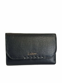 Lavor 1-5987 Μικρό Δερμάτινο Γυναικείο Πορτοφόλι με RFID Μαύρο
