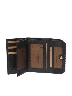 Lavor 1-5987 Μικρό Δερμάτινο Γυναικείο Πορτοφόλι με RFID Μαύρο