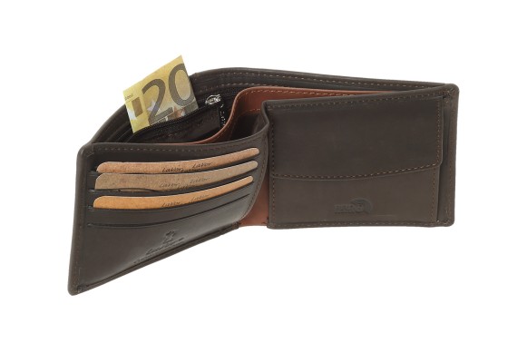 Lavor 1-6152 Δερμάτινο Ανδρικό Πορτοφόλι με RFID Καφέ