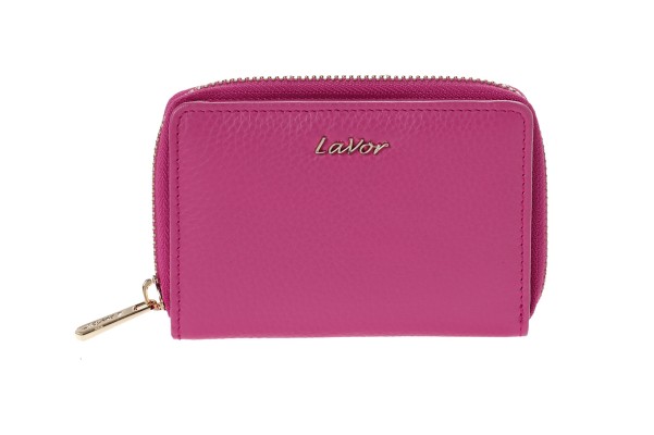 Lavor 1-6081 Μικρό Δερμάτινο Γυναικείο Πορτοφόλι με RFID Ρόδι
