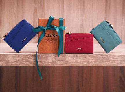 Lavor 1-6097 Δερμάτινο Γυναικείο Πορτοφόλι με RFID Ρόδι