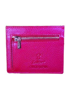 Lavor 1-6070 Μικρό Δερμάτινο Γυναικείο Πορτοφόλι με RFID Ρόδι