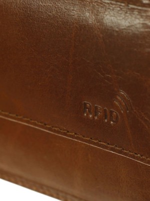 Lavor 1-3798 Δερμάτινο Ανδρικό Πορτοφόλι με RFID Κονιάκ