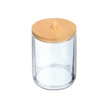 ΚΟΥΤΙ ΑΠΟΘΗΚΕΥΣΗΣ & ΟΡΓΑΝΩΣΗΣ BAMBOO ΓΙΑ ΔΙΣΚΟΥΣ ΝΤΕΜΑΚΙΓΙΑΖ 7x7x12cm ΜΕ ΚΑΠΑΚΙ