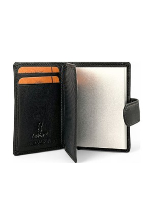 Lavor 1-5953 Δερμάτινο Ανδρικό Πορτοφόλι-Καρτοθήκη με RFID Μαύρο