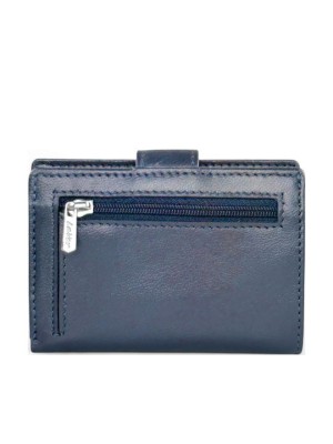 Lavor 1-5953 Δερμάτινο Ανδρικό Πορτοφόλι-Καρτοθήκη με RFID Μπλε