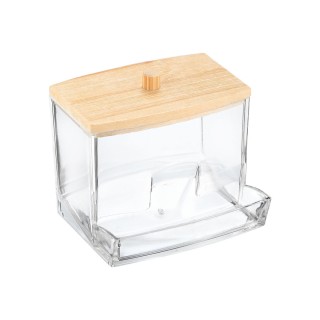 ΚΟΥΤΙ ΑΠΟΘΗΚΕΥΣΗΣ & ΟΡΓΑΝΩΣΗΣ BAMBOO ΓΙΑ ΜΠΑΤΟΝΕΤΕΣ 9x7.5x7 ΜΕ ΚΑΠΑΚΙ