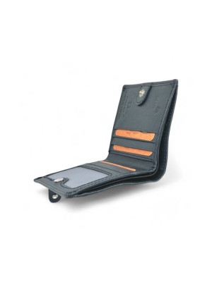 LaVor 1-3826 Ανδρικό Δερμάτινο Πορτοφόλι με RFID Μπλε