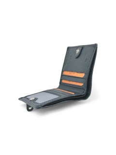 LaVor 1-3826 Ανδρικό Δερμάτινο Πορτοφόλι με RFID Μπλε