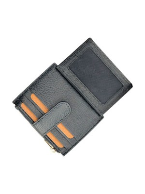 Lavor 1-5952 Μικρό Δερμάτινο Γυναικείο Πορτοφόλι με RFID Μαύρο