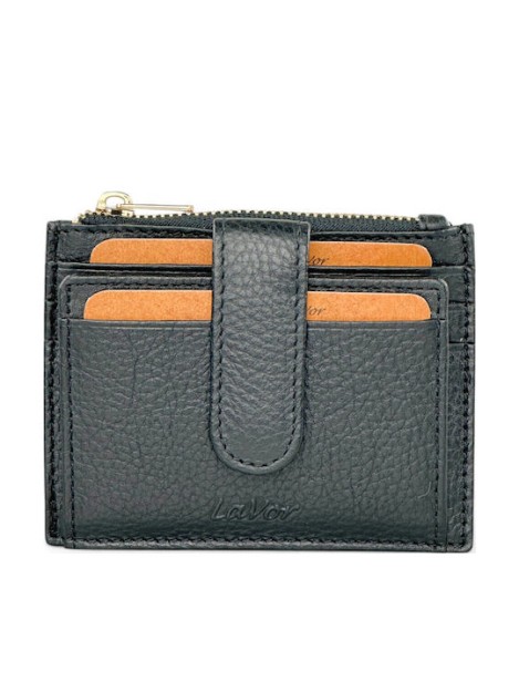 Lavor 1-5952 Μικρό Δερμάτινο Γυναικείο Πορτοφόλι με RFID Μαύρο