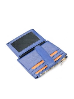 Lavor 1-5952 Μικρό Δερμάτινο Γυναικείο Πορτοφόλι με RFID Γαλάζιο