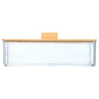 ΚΟΥΤΙ ΑΠΟΘΗΚΕΥΣΗΣ & ΟΡΓΑΝΩΣΗΣ BAMBOO ΟΡΘΟΓΩΝΙΟ 23.3x9.4x8.8cm ΜΕ ΚΑΠΑΚΙ