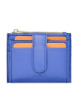 Lavor 1-5952 Μικρό Δερμάτινο Γυναικείο Πορτοφόλι με RFID Γαλάζιο