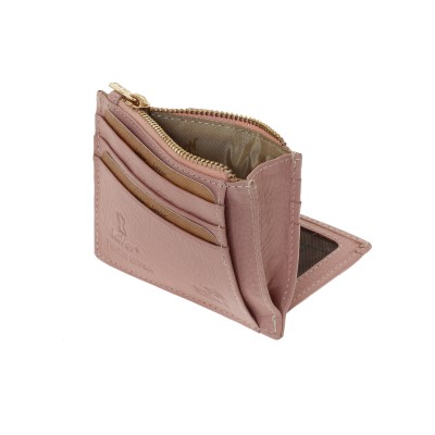 Lavor 1-5952 Μικρό Δερμάτινο Γυναικείο Πορτοφόλι με RFID Pink