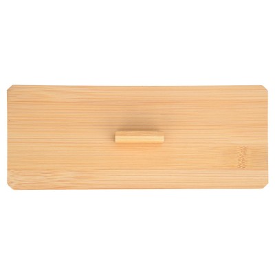 ΚΟΥΤΙ ΑΠΟΘΗΚΕΥΣΗΣ & ΟΡΓΑΝΩΣΗΣ BAMBOO ΟΡΘΟΓΩΝΙΟ 23.3x9.4x8.8cm ΜΕ ΚΑΠΑΚΙ