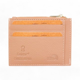 Lavor 1-5952 Μικρό Δερμάτινο Γυναικείο Πορτοφόλι με RFID Nude