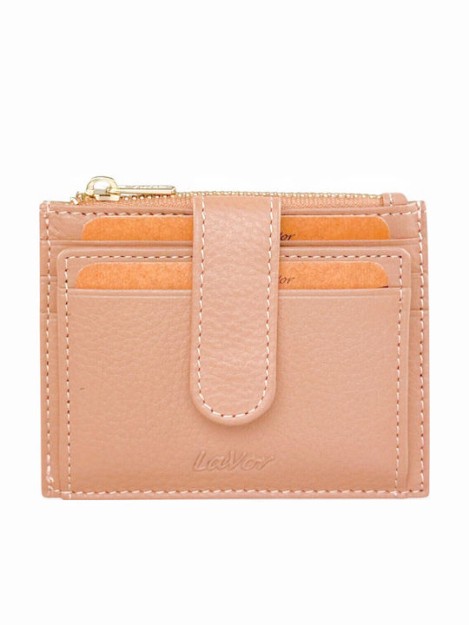 Lavor 1-5952 Μικρό Δερμάτινο Γυναικείο Πορτοφόλι με RFID Nude