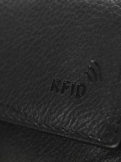 Lavor 1-3770 Δερμάτινο Ανδρικό Πορτοφόλι με RFID Μαύρο