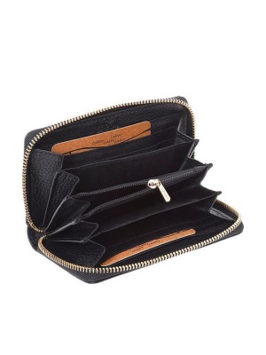 Lavor 1-5985 Μικρό Δερμάτινο Γυναικείο Πορτοφόλι με RFID Μαύρο