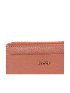 Lavor 1-5985 Μικρό Δερμάτινο Γυναικείο Πορτοφόλι με RFID Ροζ