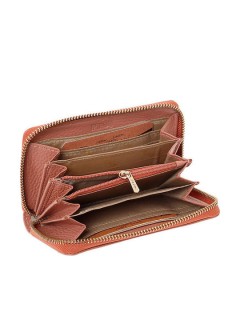 Lavor 1-5985 Μικρό Δερμάτινο Γυναικείο Πορτοφόλι με RFID Ροζ